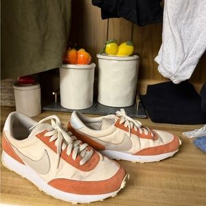 Nike Cream and Orange Sneakers